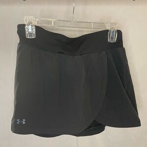 UnderArmour Women’s M Black Skort Anti-slip Shorts Hidden Zipper on Back